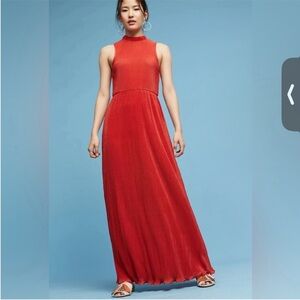 Worn once!  Anthropologie Sunday in Brooklyn Red Maxi Gown in size medium.
